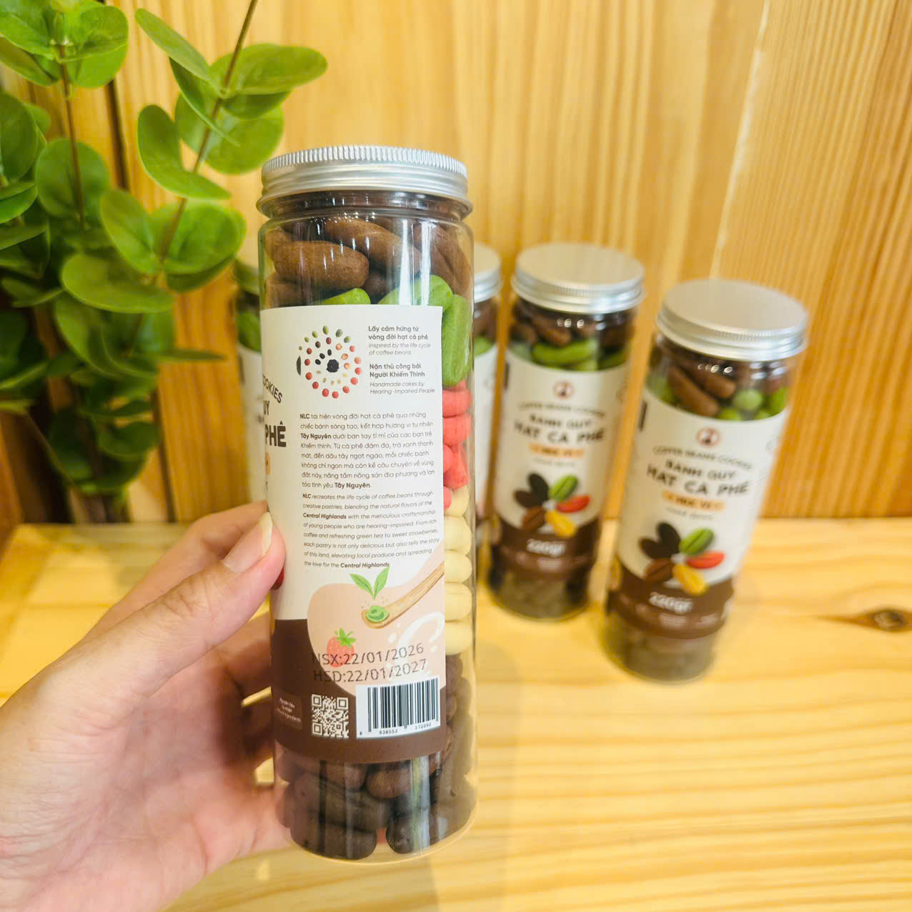 Bánh quy hạt café Mix vị 220gr - NCL