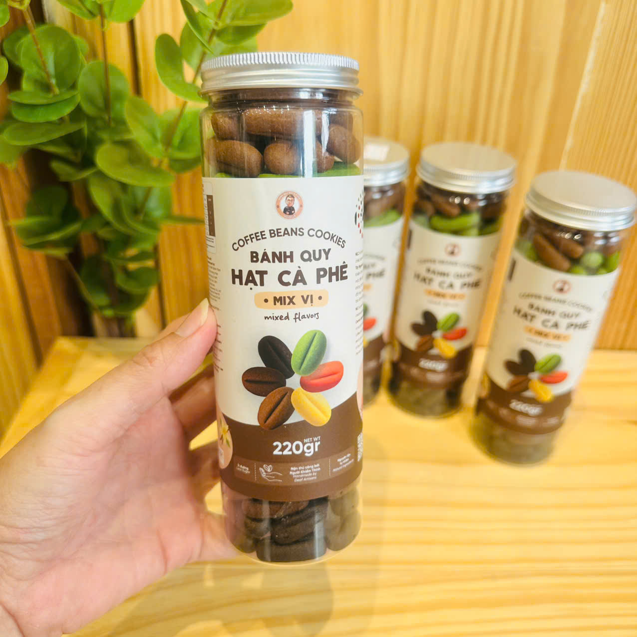 Bánh quy hạt café Mix vị 220gr - NCL