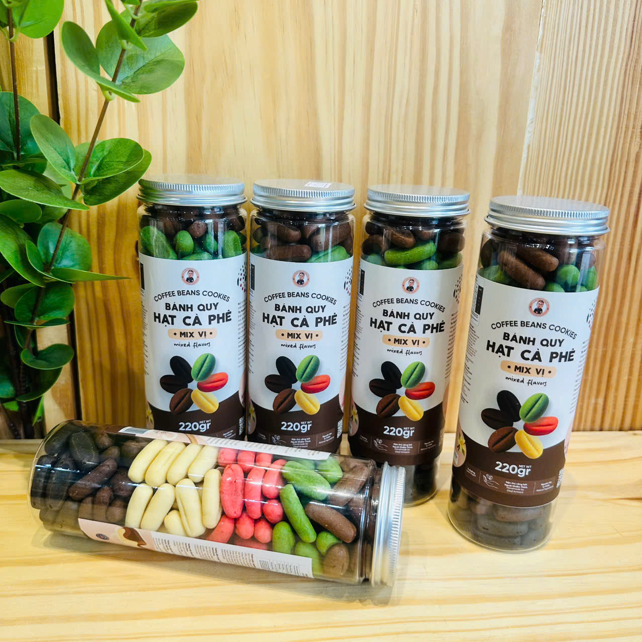 Bánh quy hạt café Mix vị 220gr - NCL