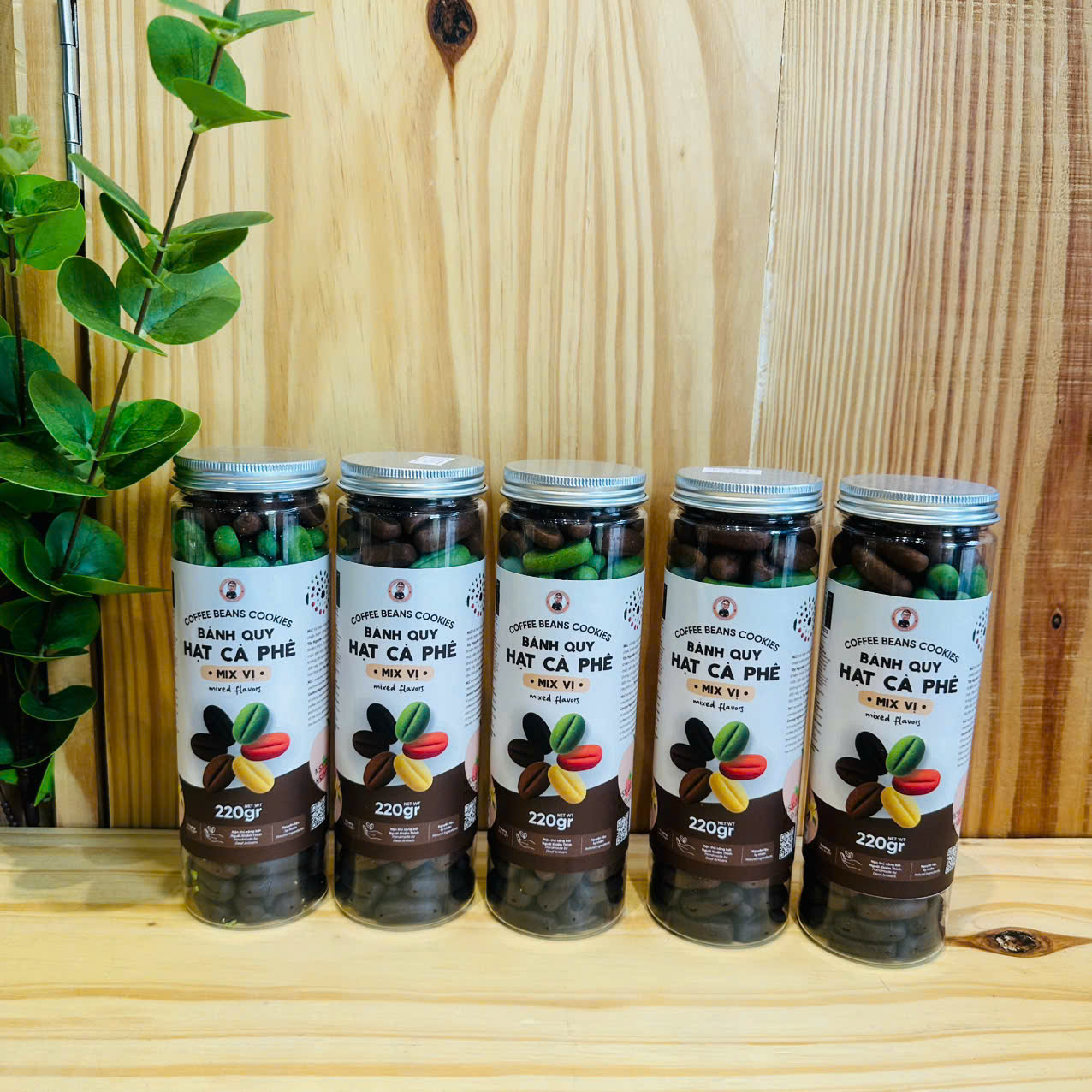 Bánh quy hạt café Mix vị 220gr - NCL