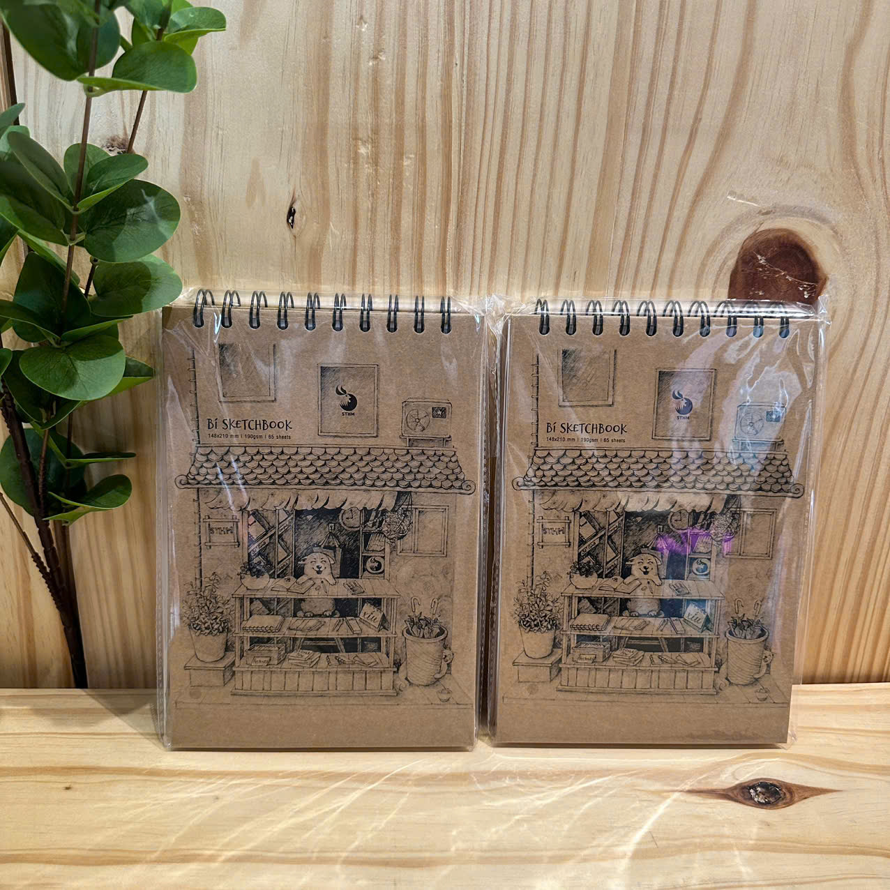 Bí sketchbook - giấy kem trơn - A5 - 65 tờ 190gsm