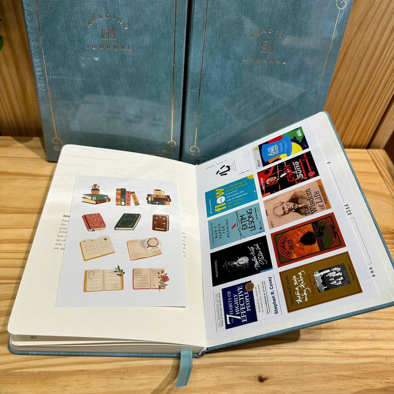 Reading Journal - Nhật ký đọc sách, viết lạicảm nghĩ về sách - Teal