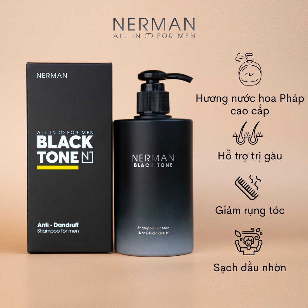 Dầu gội Nerman Black Tone