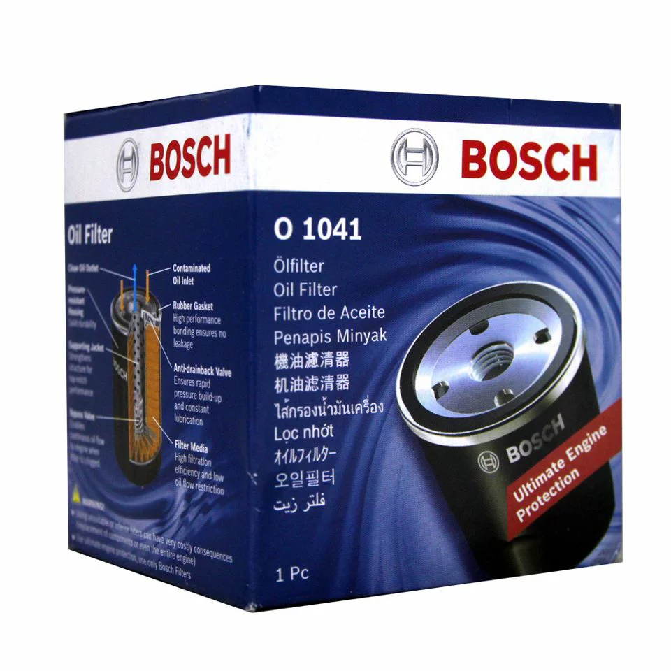 Lọc Dầu Nhớt BOSCH O1041 Cho Toyota Vios, Altis, Yaris, Camry