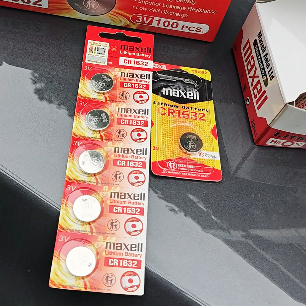 Pin Cúc Áo MAXELL CR1632 (Vỉ 1 viên) Lithium 3V Cao Cấp Made In JAPAN - Hàng Chính Hãng