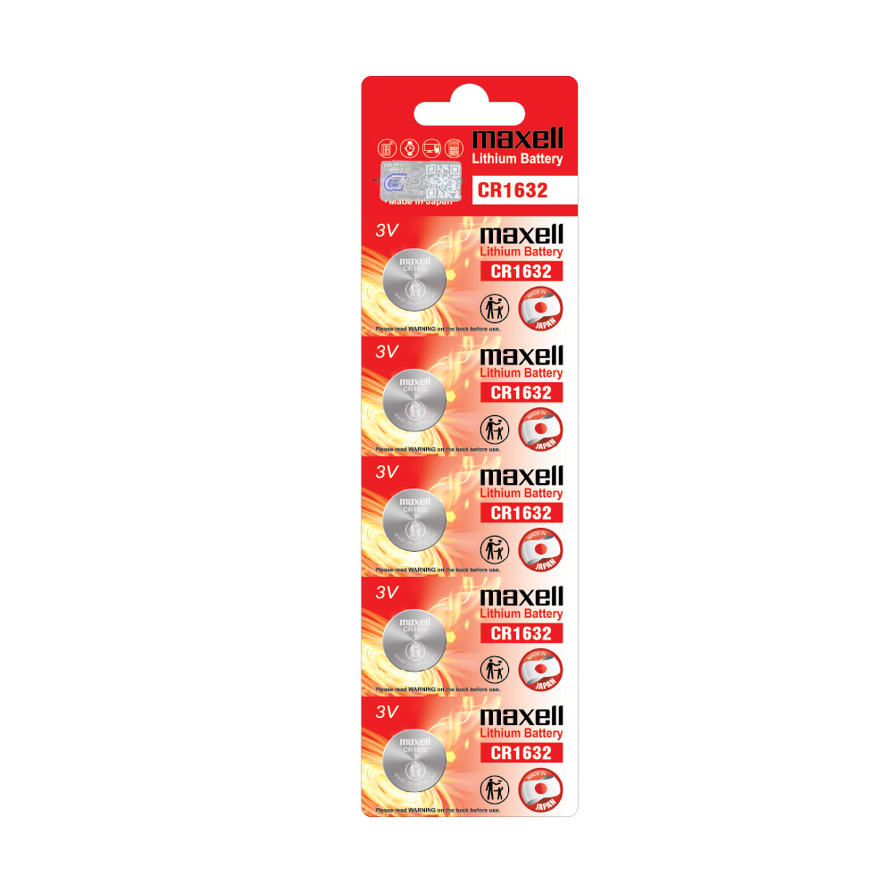 Pin Cúc Áo MAXELL CR1632 (Vỉ 1 viên) Lithium 3V Cao Cấp Made In JAPAN - Hàng Chính Hãng