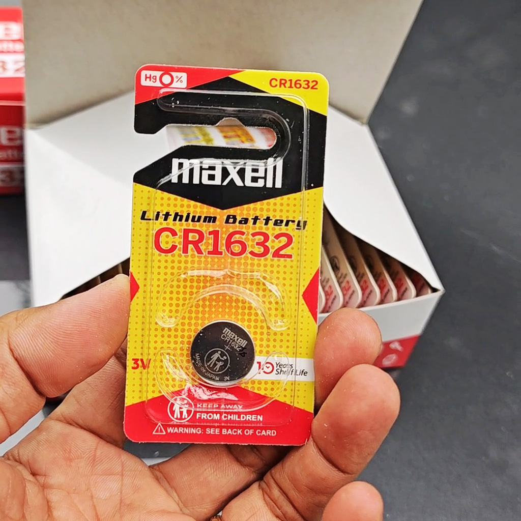 Pin Cúc Áo MAXELL CR1632 (Vỉ 1 viên) Lithium 3V Cao Cấp Made In JAPAN - Hàng Chính Hãng