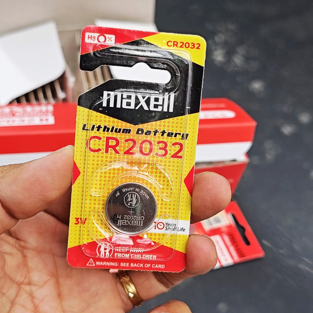 Pin Cúc Áo MAXELL CR2032 (Vỉ 1 viên) Lithium 3V Cao Cấp Made In JAPAN - Hàng Chính Hãng