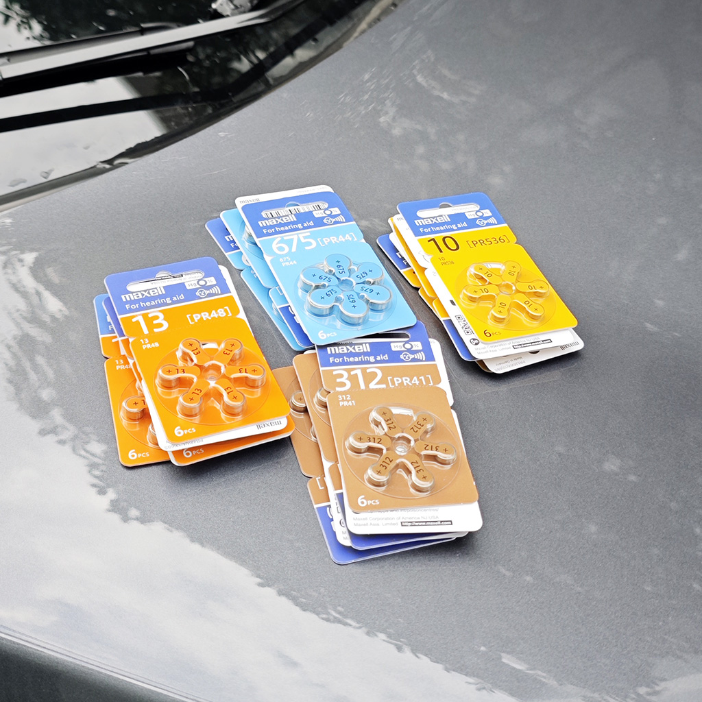 Pin Máy Trợ Thính MAXELL PR41 (312), PR44 (675), PR48 (13), PR536 (10)  Vỉ 6 Viên Hàng Chính Hãng