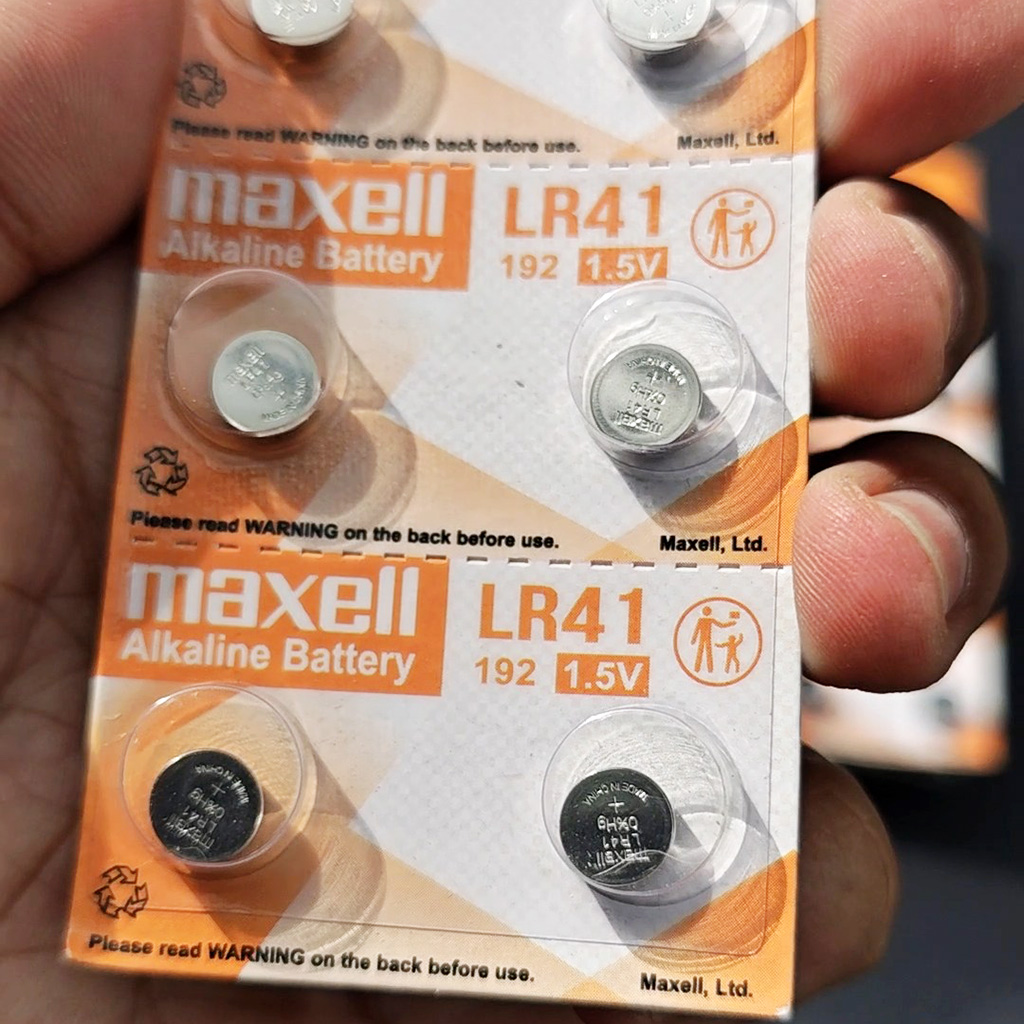 Pin Đồng Hồ Maxell LR41(AG3) Alkaline Cao Cấp 1.5V - Hàng Chính Hãng