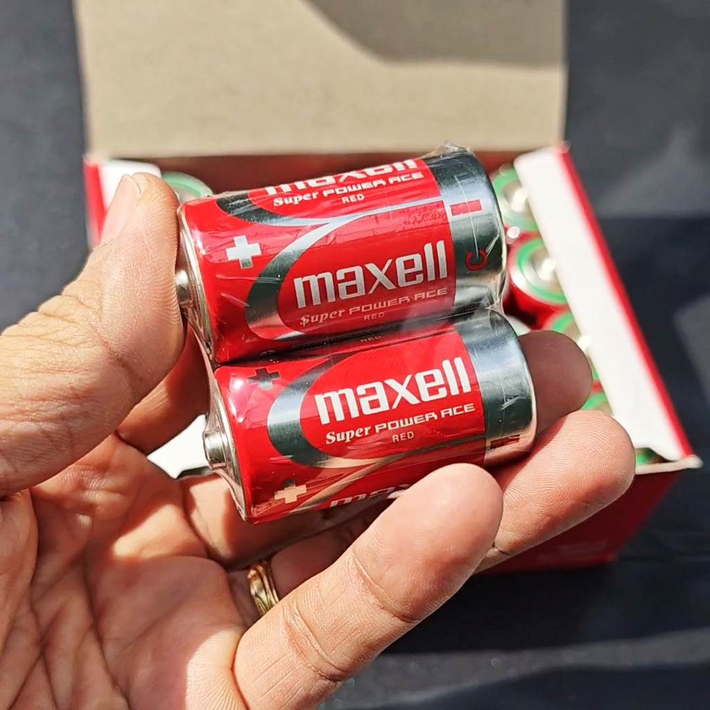 Pin Trung R14P MAXELL Super Power ACE Vỏ Kim Loại, Bền Bỉ, Không Chảy Nước - Hàng Chính Hãng