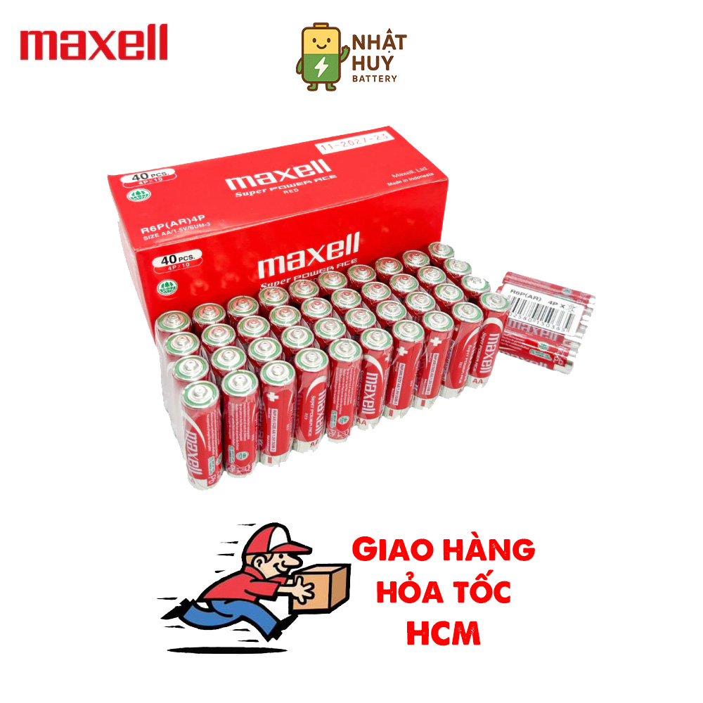 Pin Tiểu AA MAXELL Super Power ACE Vỏ Kim Loại, Bền Bỉ, Không Chảy Nước - Hàng Chính Hãng