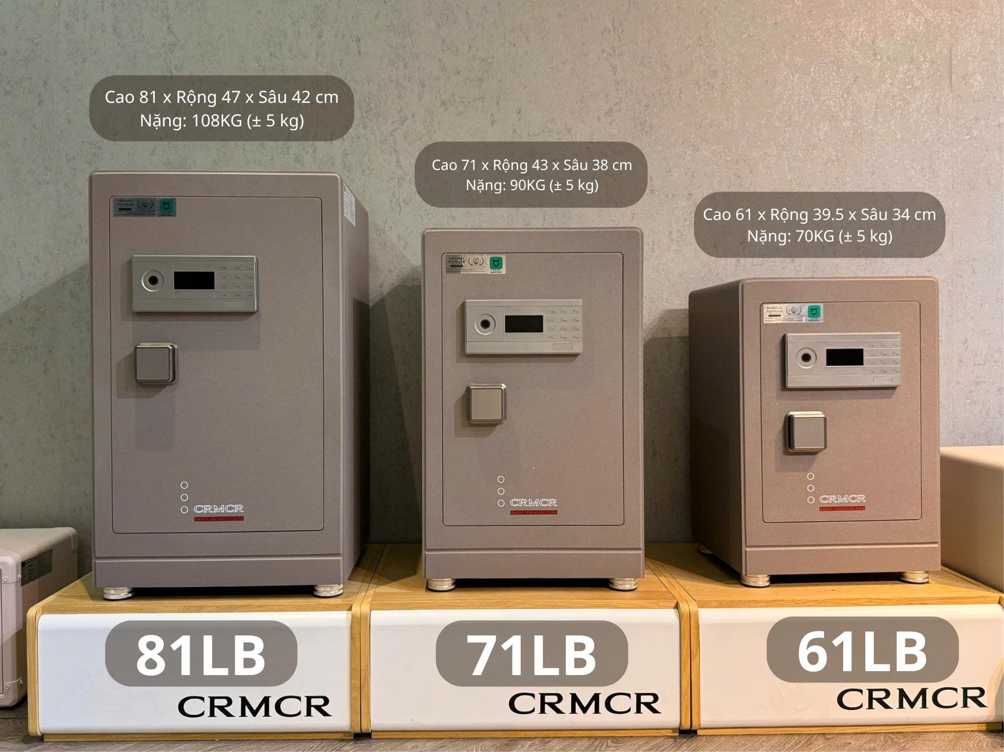 Hướng Dẫn Sử Dụng Két sắt Xiaomi CRMCR Dòng 45LB 61LB 71LB 81LB 101LB 123LB