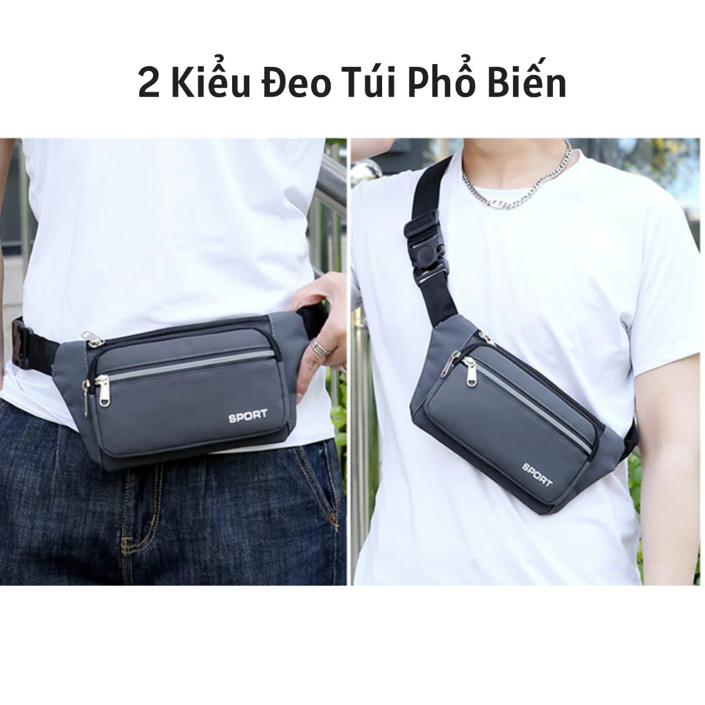 Túi đeo chéo nam nữ phản quan, hạn chế chông thấm nước