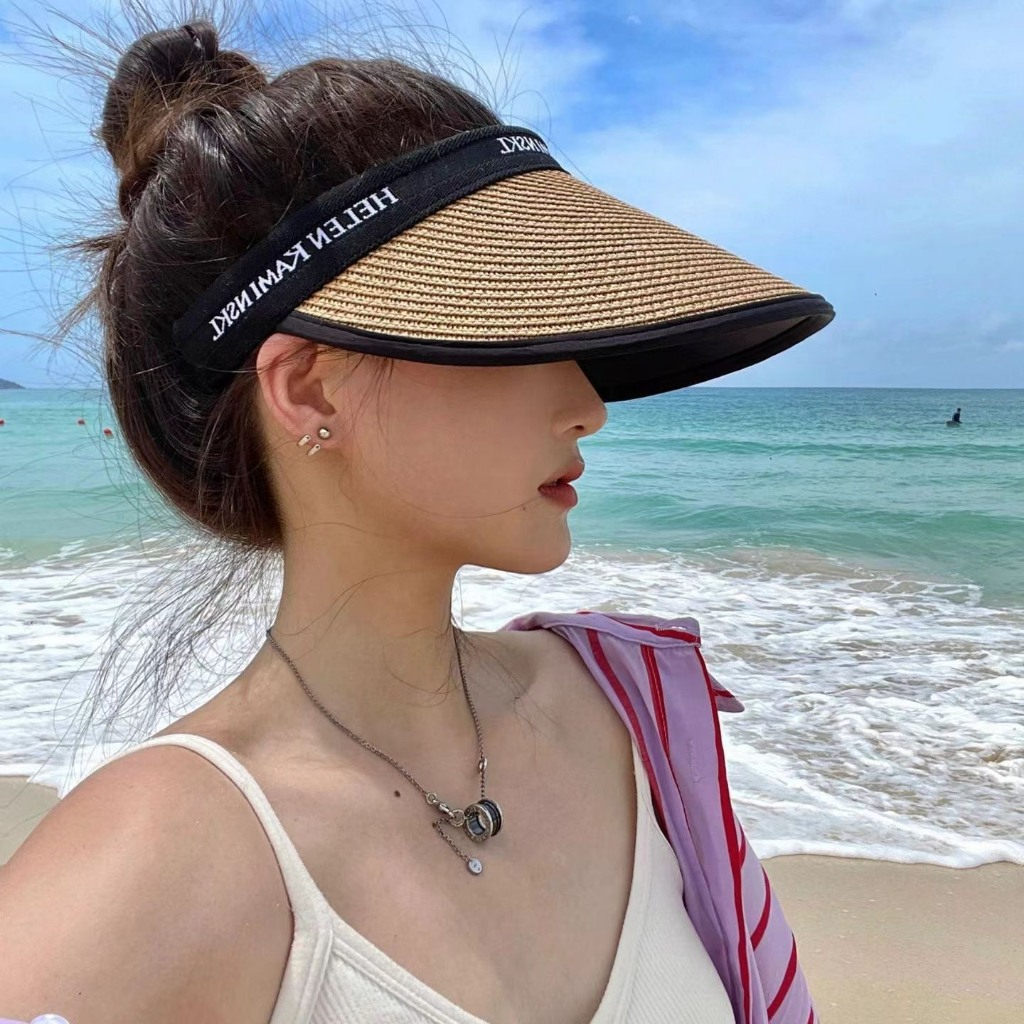 Mũ Cói Rộng Vành Chống Tia UV HEELN KIMA NSKL Chống Nắng