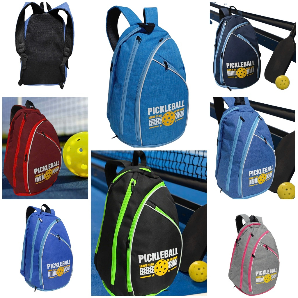 Balo đựng vợt Pickleball, Tennis,Cầu Lông chất liệu Vải gai dù