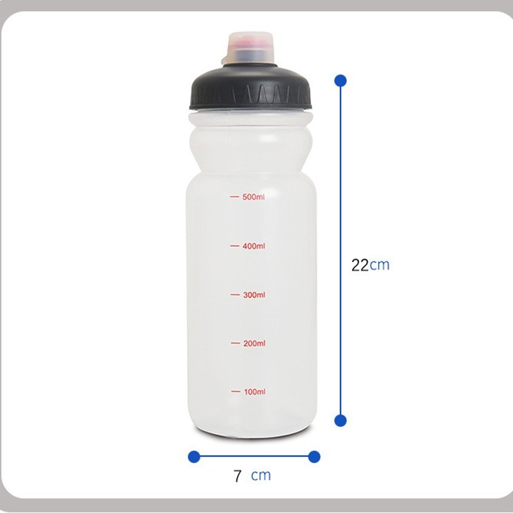 Bình Nước Chạy Bộ Thể Thao Dung Tích 500ml - Bình Uống Nước Xe Đạp