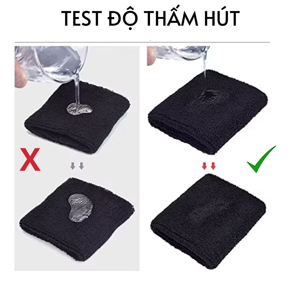 Băng Cổ Tay Thể Thao Thấm Mồ Hôi Co Giãn Thoáng Khí Mềm Mại Sport