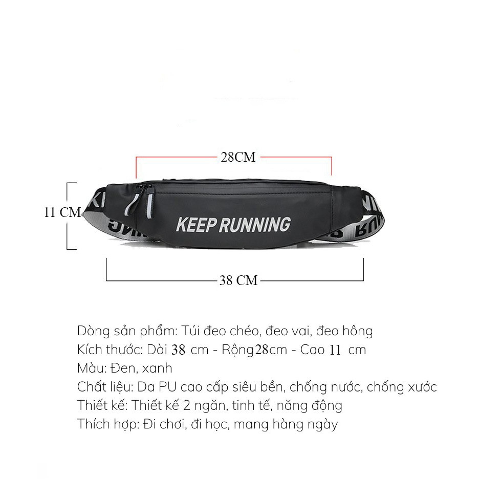 Túi Thắt Lưng Chạy Bô Thời Trang Keeprrun
