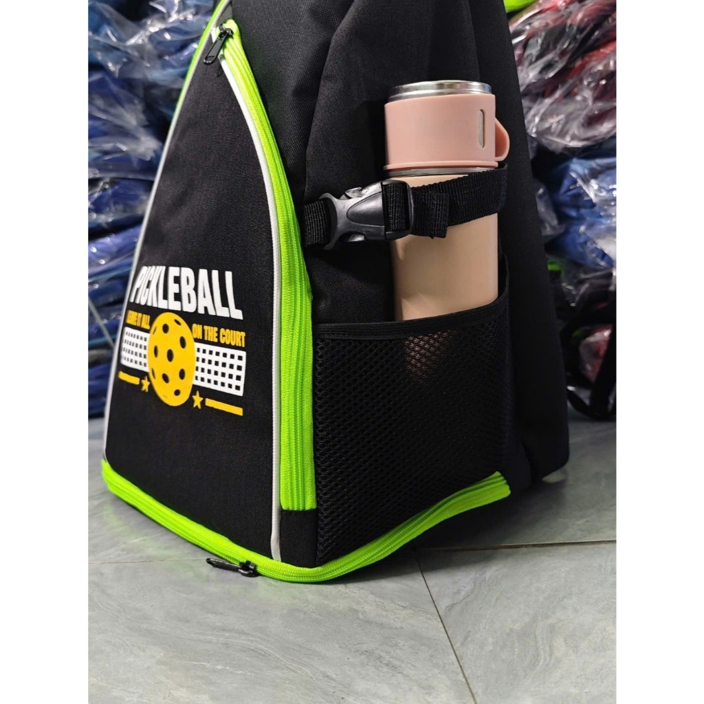 Balo đựng vợt Pickleball, Tennis,Cầu Lông chất liệu Vải gai dù