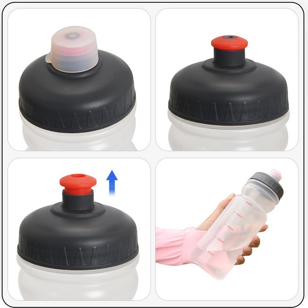 Bình Nước Chạy Bộ Thể Thao Dung Tích 500ml - Bình Uống Nước Xe Đạp