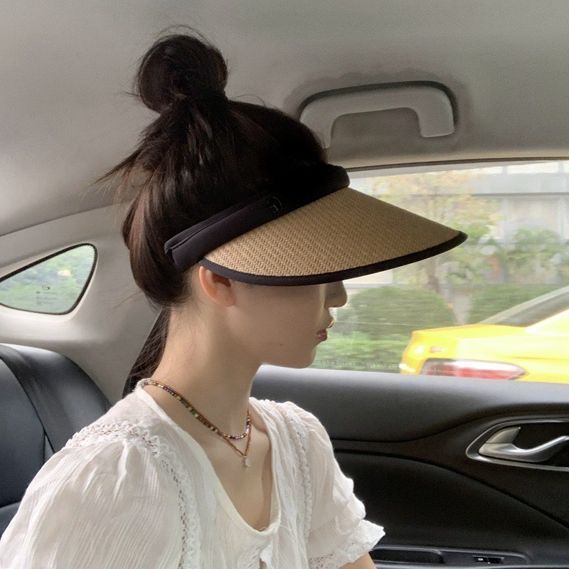 Mũ Chống Nắng Nữa Đầu Rộng Vành - Mũ Cói Thời Trang Chống UV HotTrend