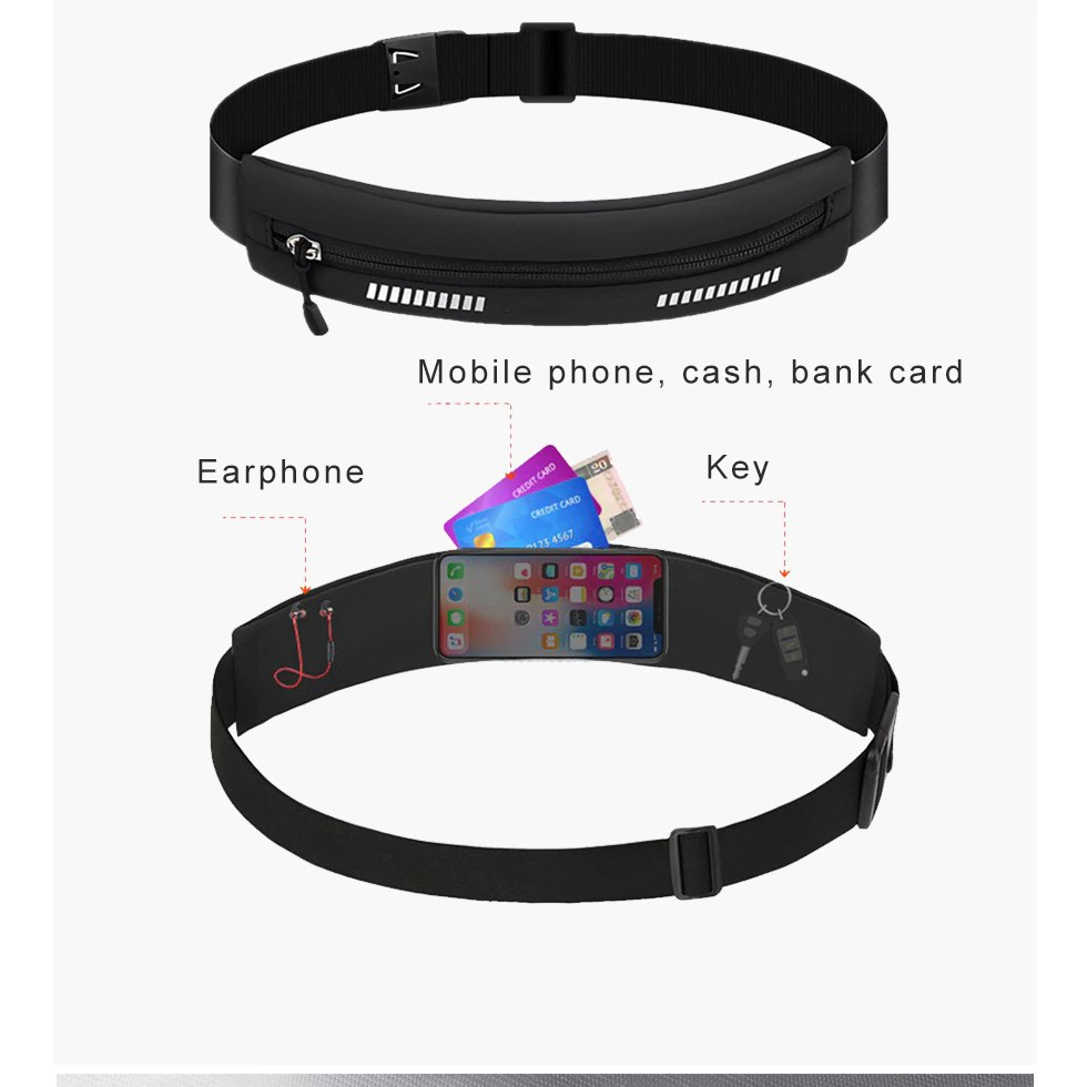 Đai Chạy Bộ Cao Cấp Đeo Hông Dành Cho Nam Nữ