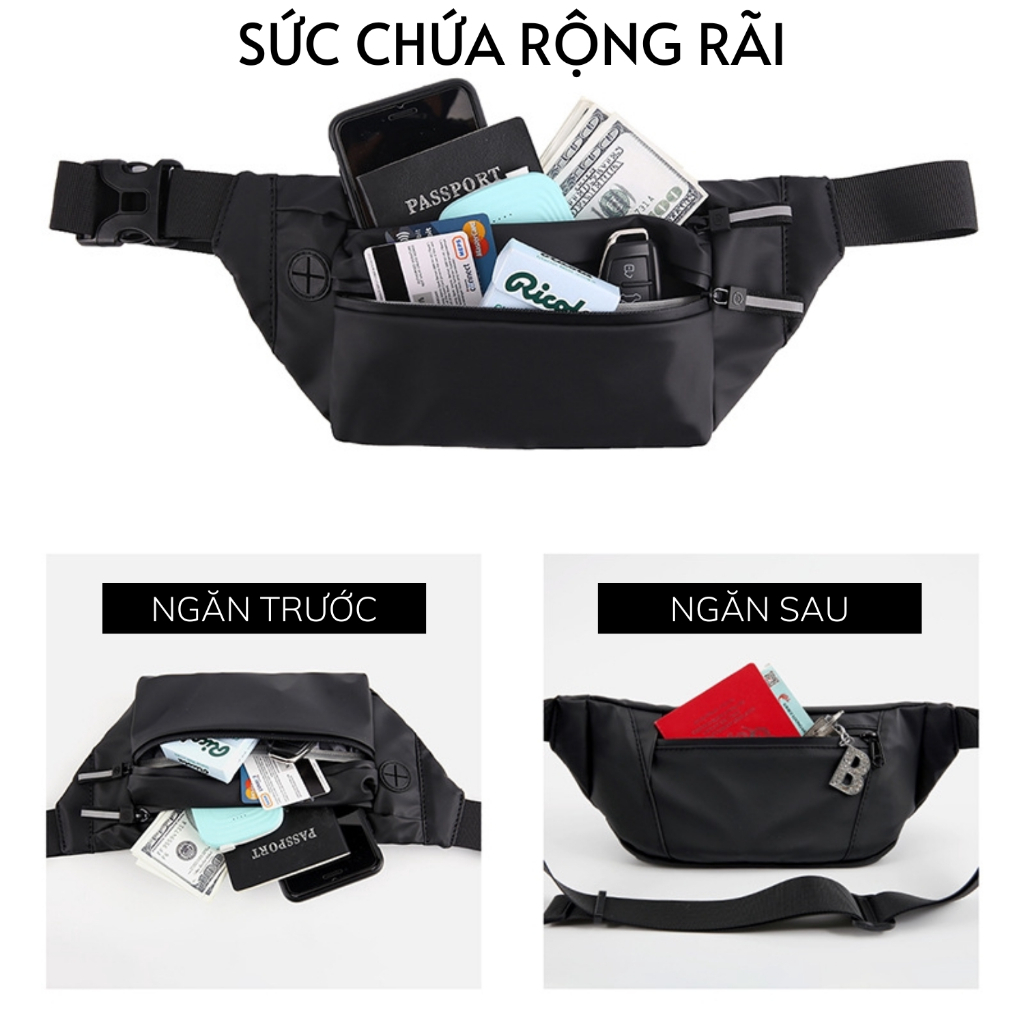 Túi Đeo Chéo Chống Nước Unisex Sportme
