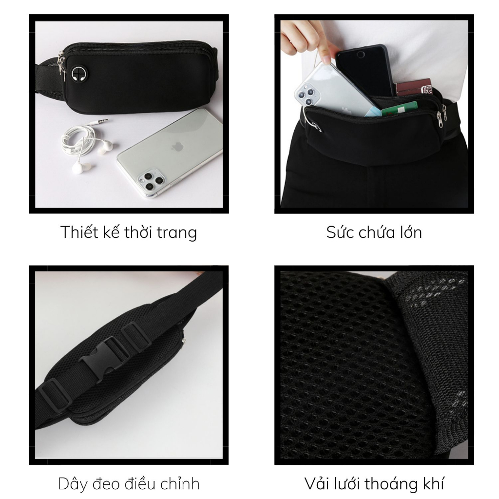 Túi đeo thắt lưng chạy bộ tiện lợi