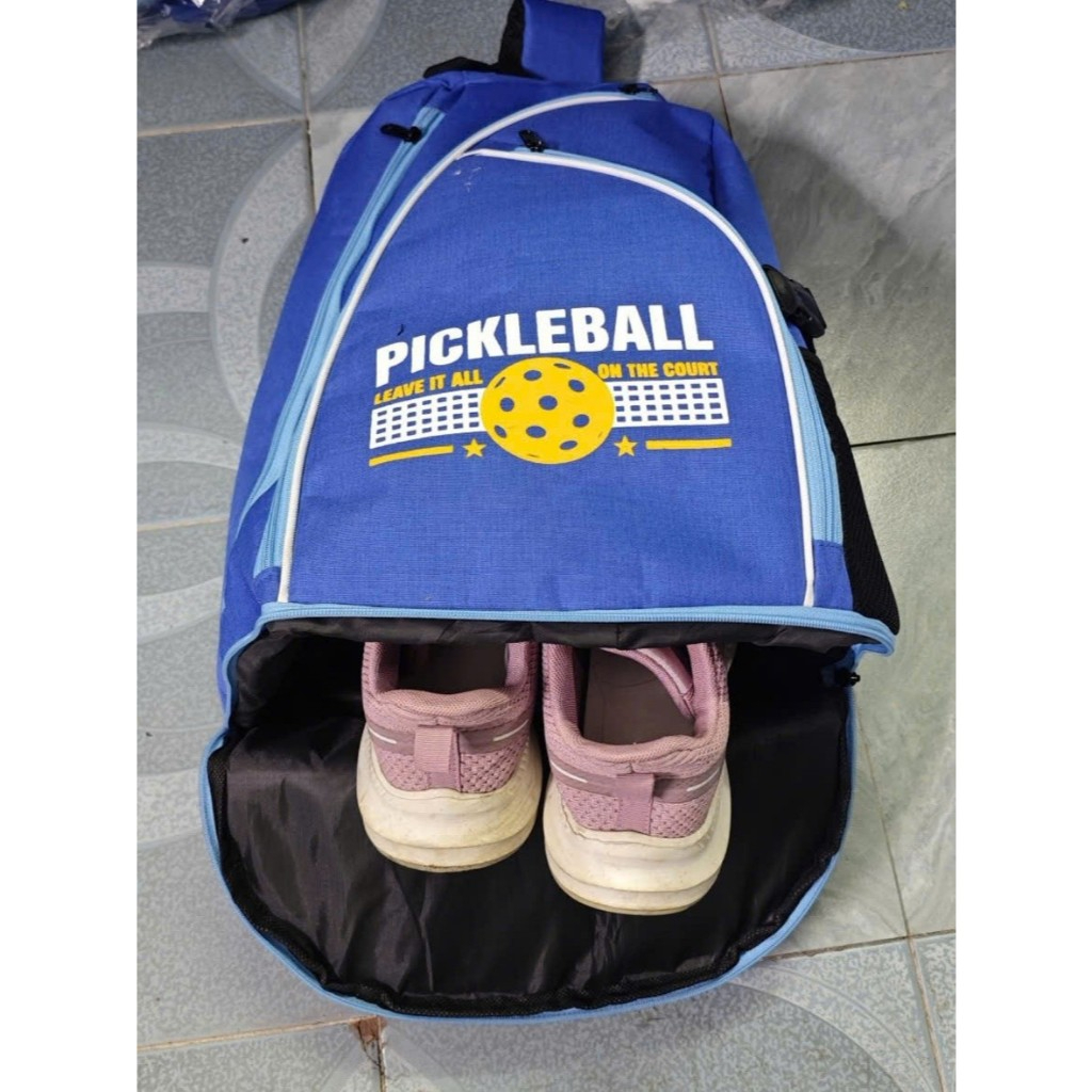 Balo đựng vợt Pickleball, Tennis,Cầu Lông chất liệu Vải gai dù