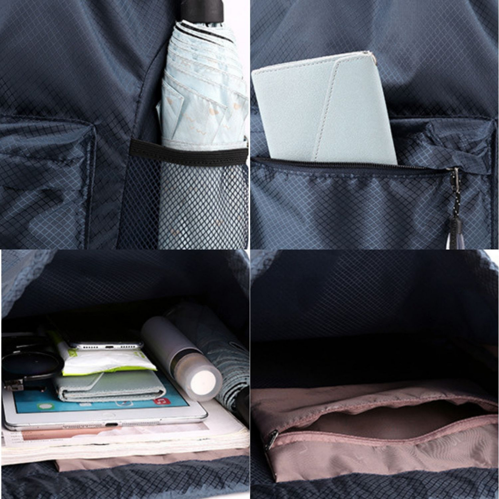 Balo dây rút thể thao chống nước, có ngăn đựng bóng, sức chứa lớn