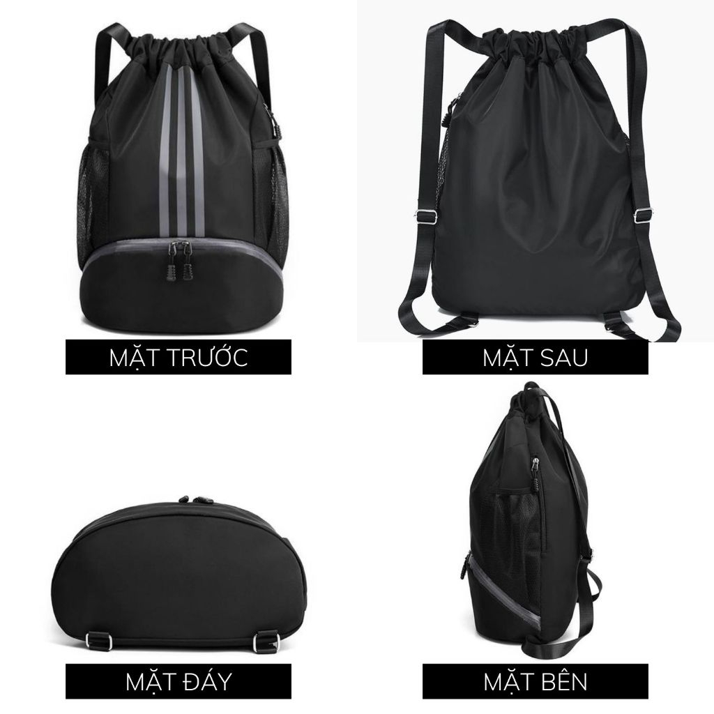 Ba Lô Dây Rút Cỡ Lớn Cho Nam Nữ Đựng Bóng Thể Thao