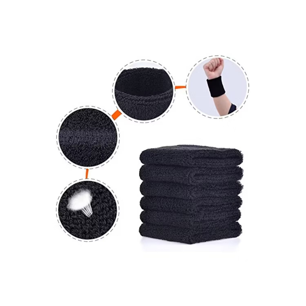 Băng Cổ Tay Thể Thao Thấm Mồ Hôi Co Giãn Thoáng Khí Mềm Mại Sport