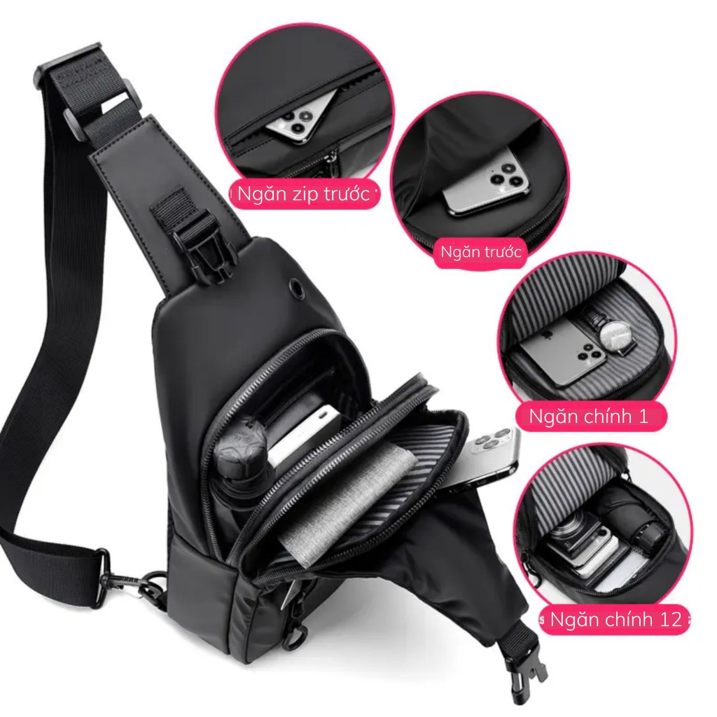 Túi Đeo Chéo Nam Nữ Mini Bag Chống Nước