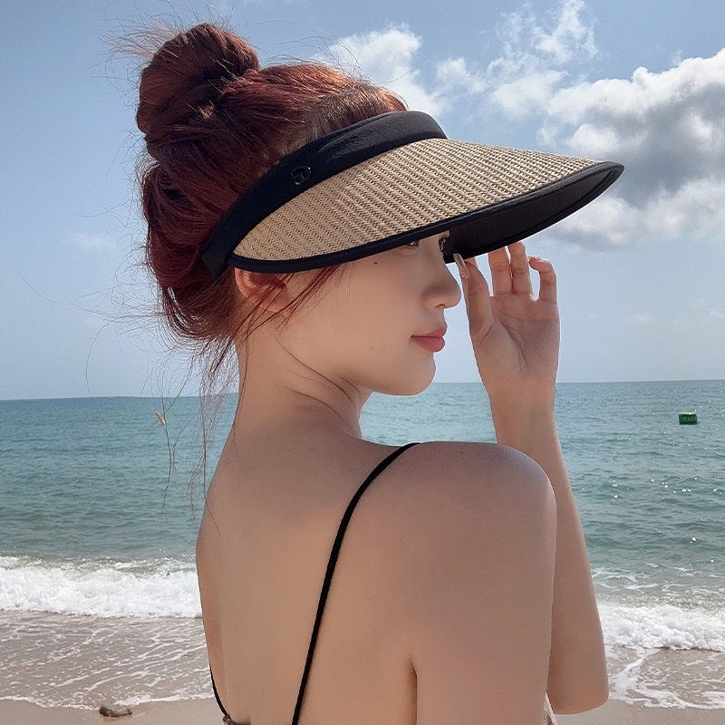 Mũ Chống Nắng Nữa Đầu Rộng Vành - Mũ Cói Thời Trang Chống UV HotTrend