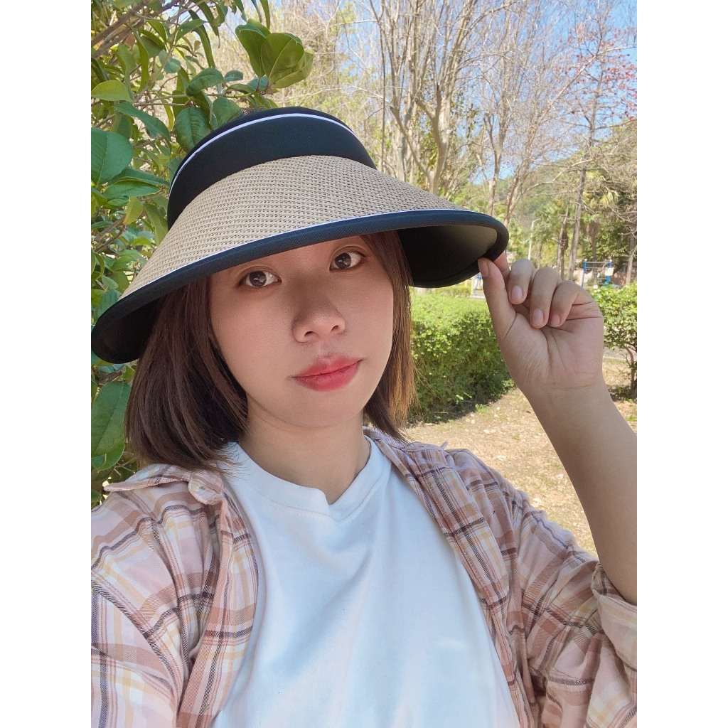 Mũ Cói Chống Nắng Chống Tia UV , Nón Cói Lưỡi Trai Vành Rộng Nửa Đầu