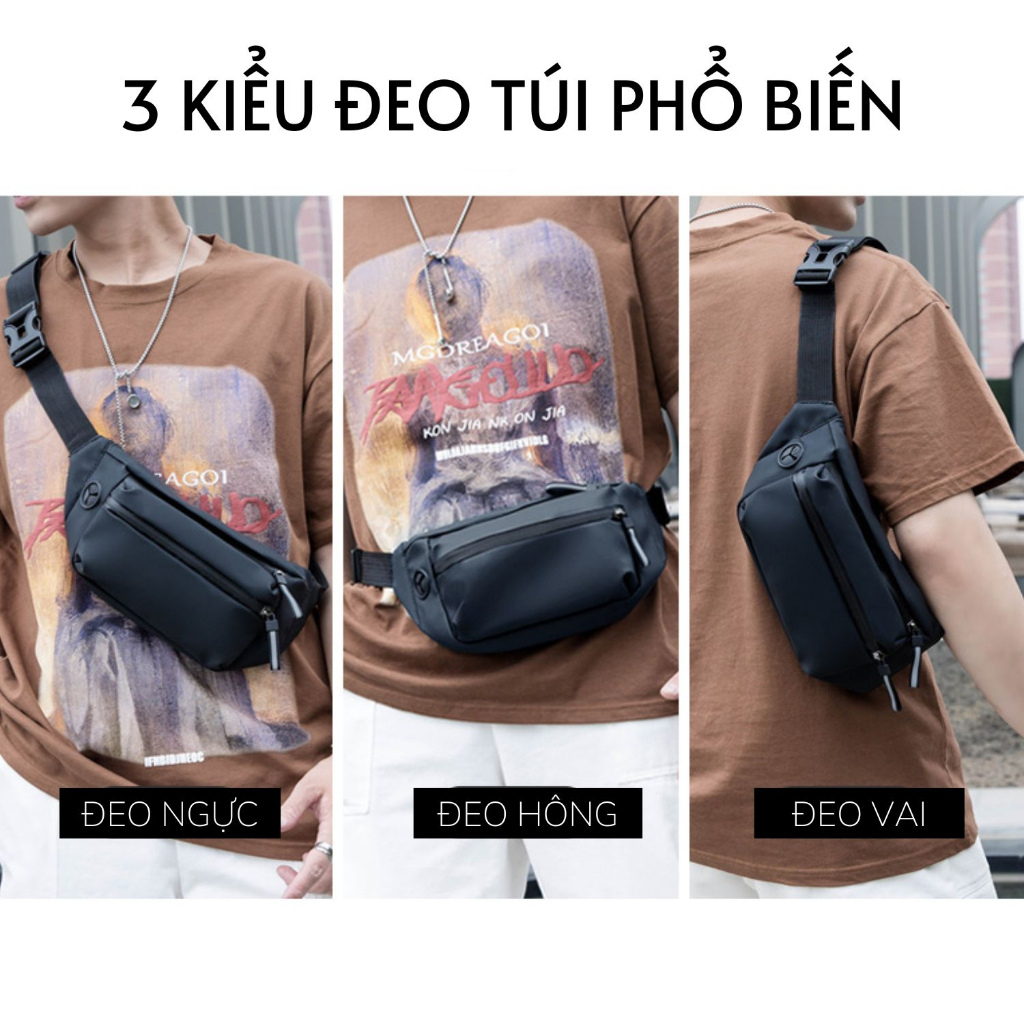 Túi Đeo Chéo Unisex Chống Nước Thể Thao Sportme