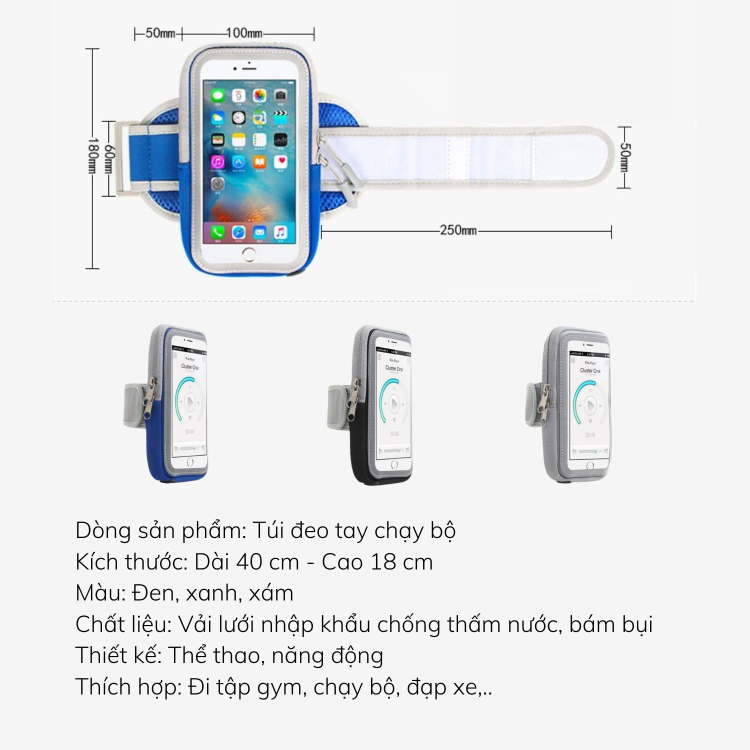 Túi Đeo Chạy Bộ Đựng Điện Thoại 6-7 Inch