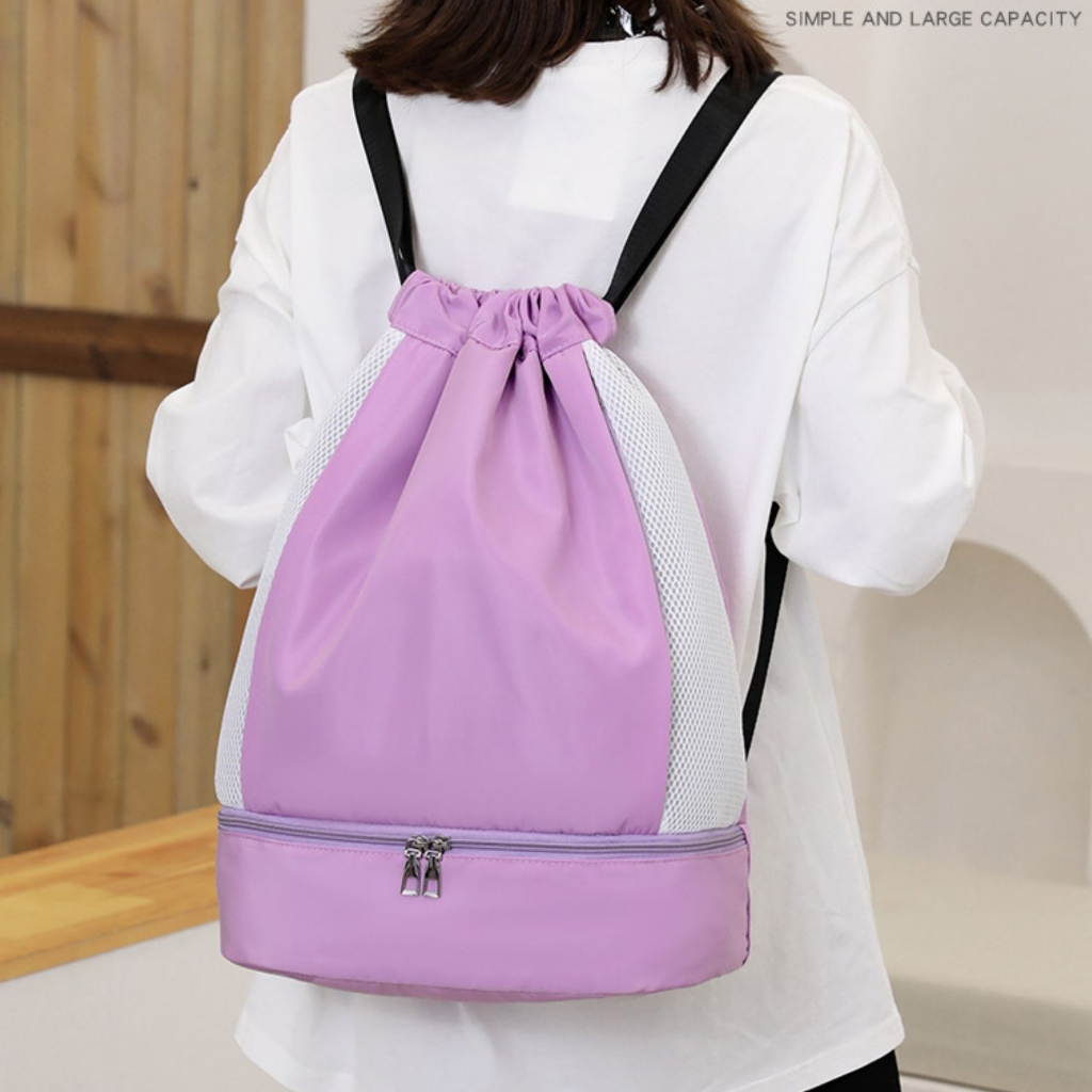 Balo dây rút thể thao đa năng chống thấm nước, sức chứa lớn