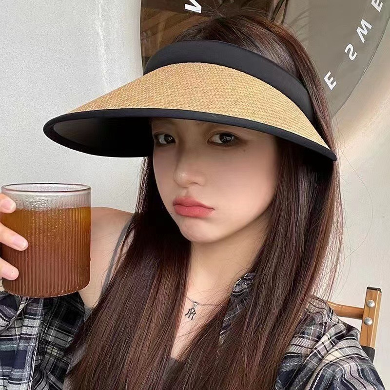 Mũ Chống Nắng Nữa Đầu Rộng Vành - Mũ Cói Thời Trang Chống UV HotTrend