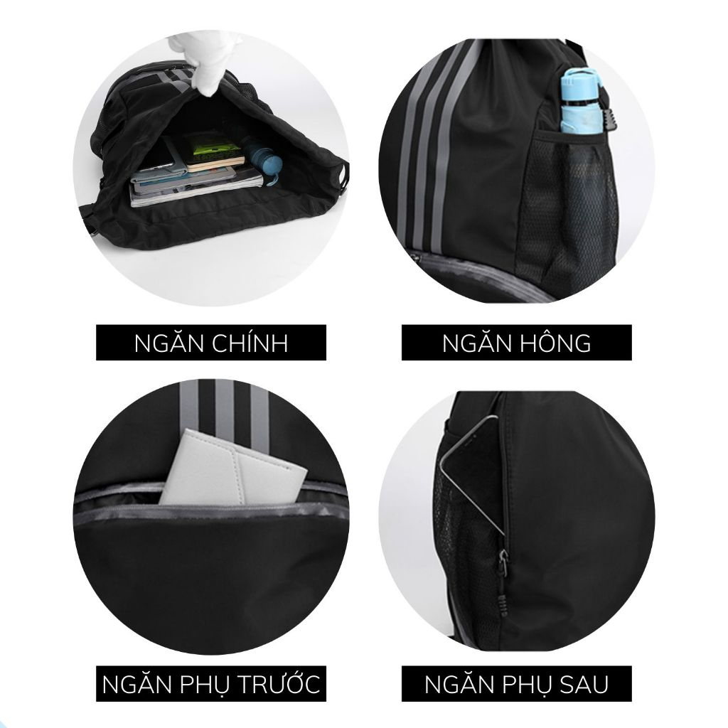 Ba Lô Dây Rút Cỡ Lớn Cho Nam Nữ Đựng Bóng Thể Thao