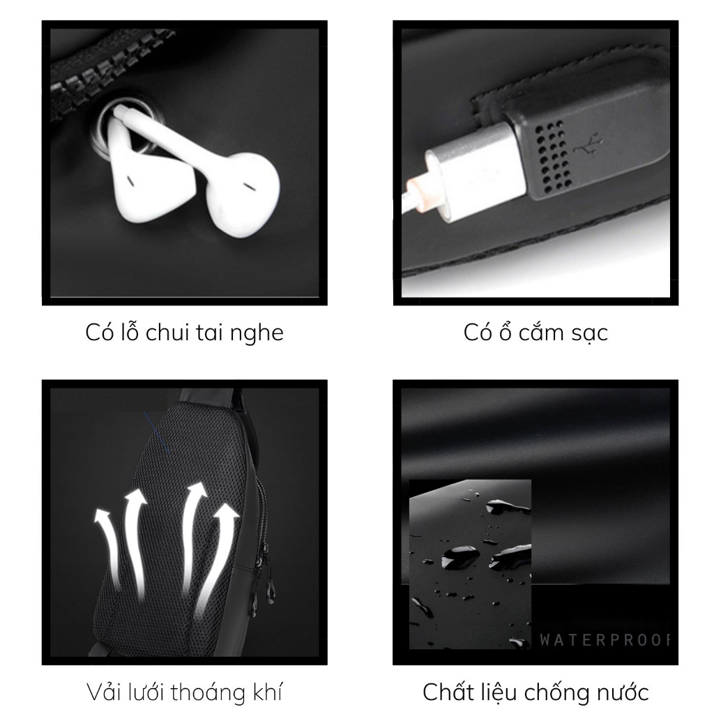 Túi Đeo Chéo Nam Nữ Mini Bag Chống Nước
