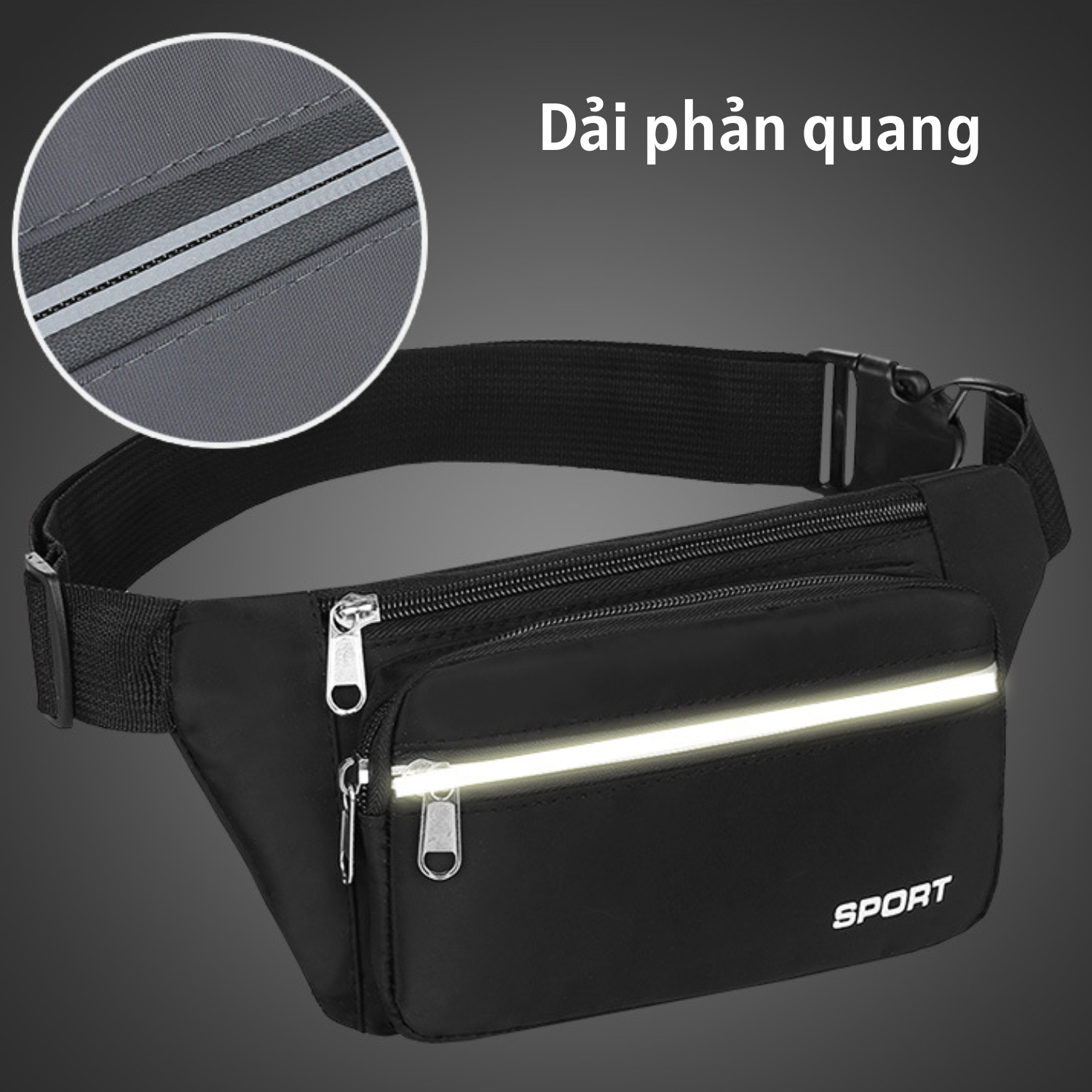 Túi đeo chéo nam nữ phản quan, hạn chế chông thấm nước