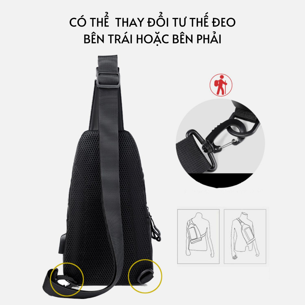 Túi Đeo Chéo Nam Nữ Mini Bag Chống Nước