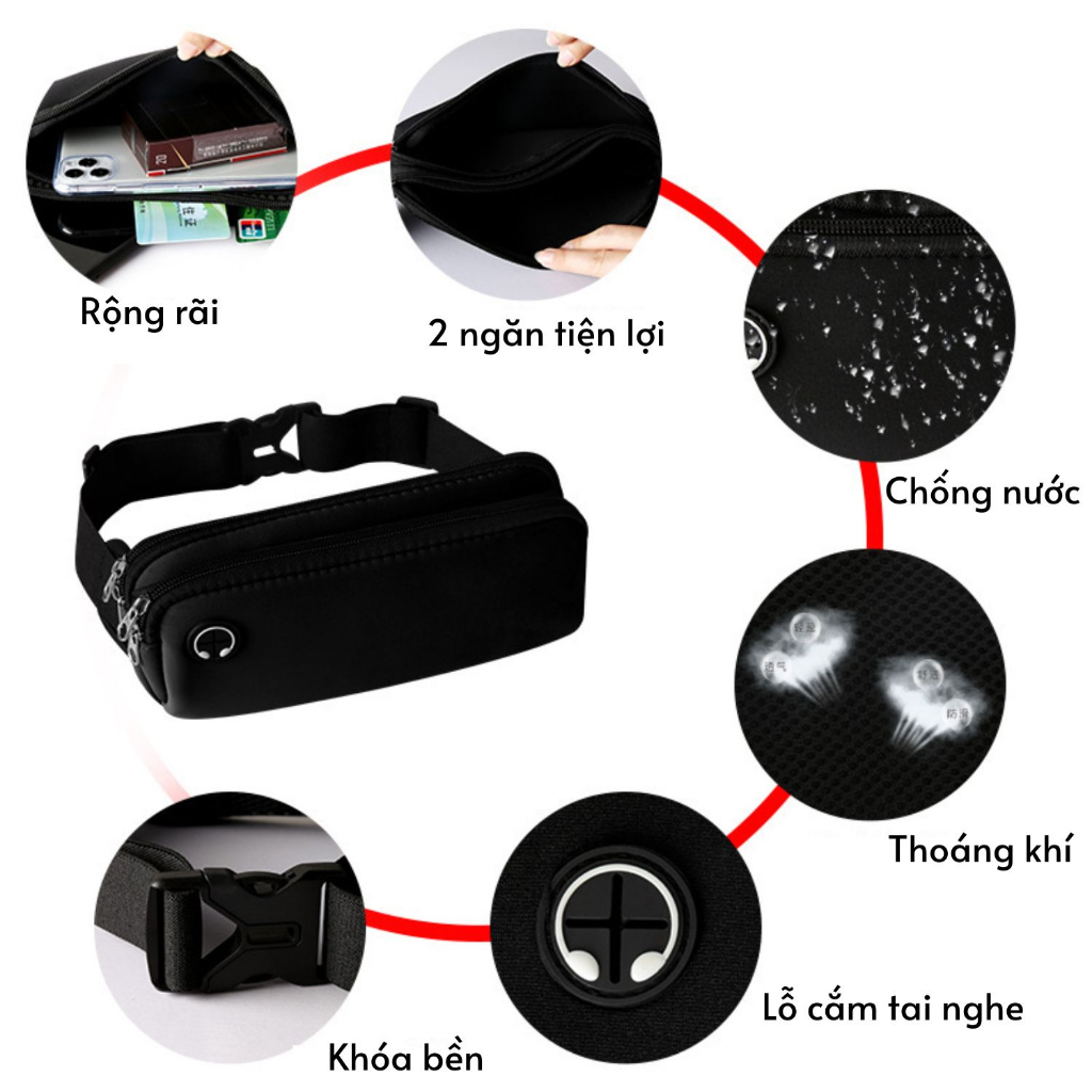Túi Chạy Bộ Đeo Thắt Lưng Thông Minh