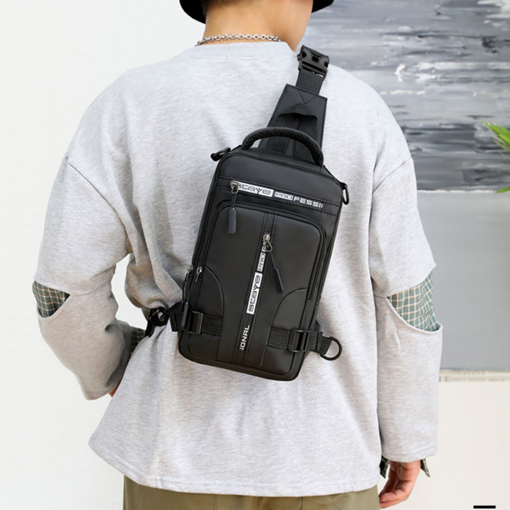 Túi Đeo Chéo Ngực Chống Trộm và Chống Nước với Cổng Sạc USB
