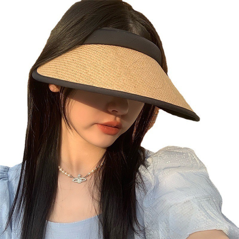Mũ Chống Nắng Nữa Đầu Rộng Vành - Mũ Cói Thời Trang Chống UV HotTrend
