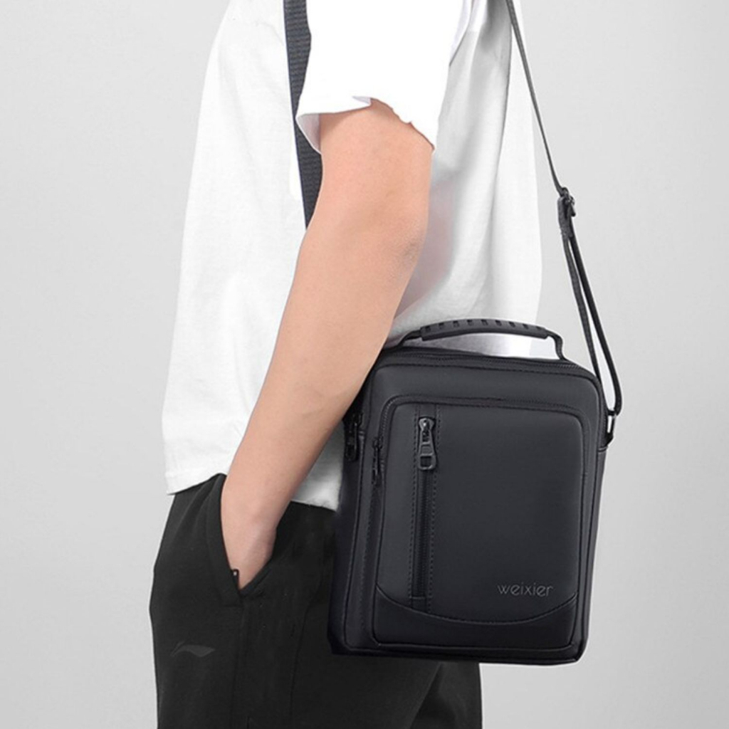 Túi Đeo Chéo WEIXIER D237 Thời Trang Cao Cấp Unisex Chống Nước