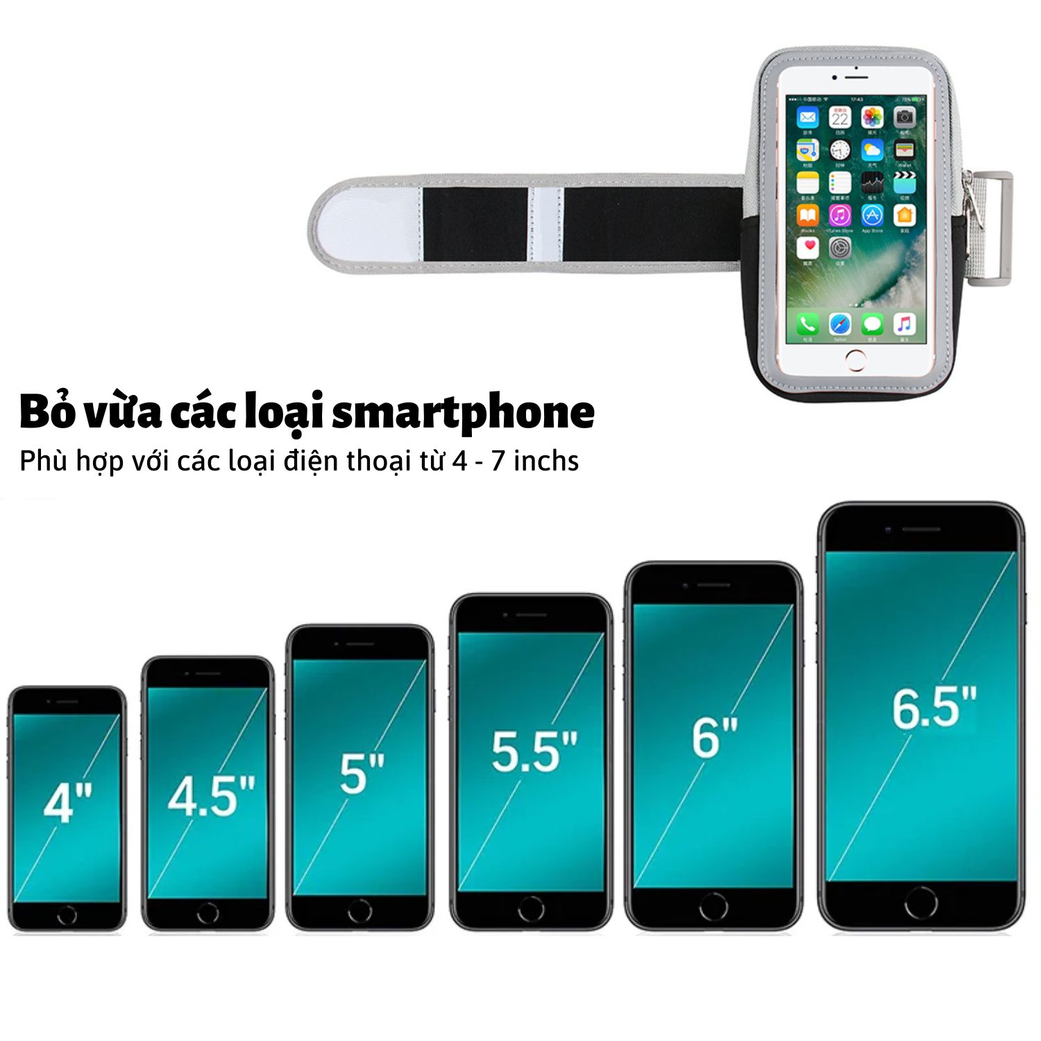 Túi Đeo Chạy Bộ Đựng Điện Thoại 6-7 Inch