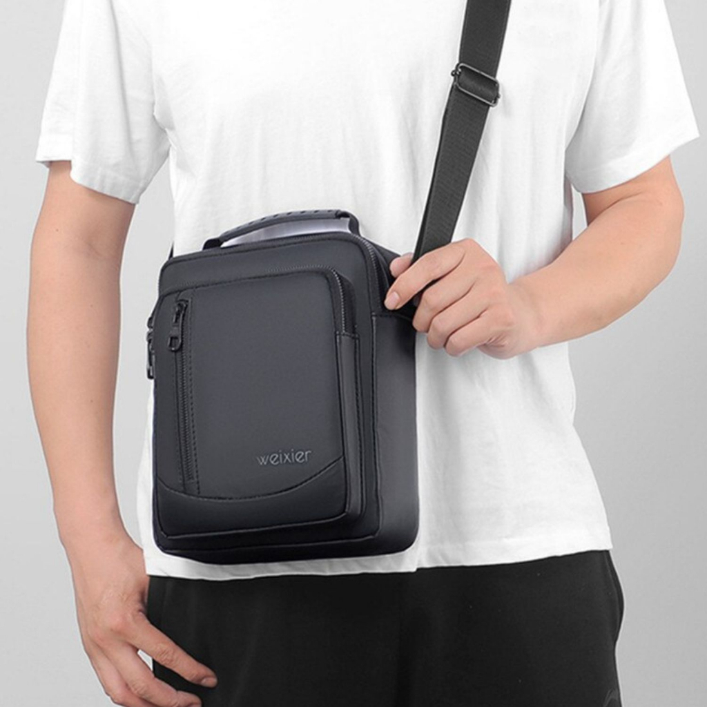 Túi Đeo Chéo WEIXIER D237 Thời Trang Cao Cấp Unisex Chống Nước